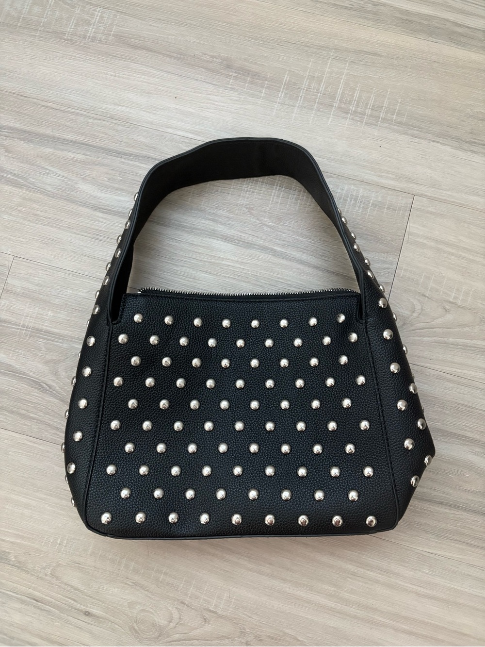 Black Studded Shoulder Bag